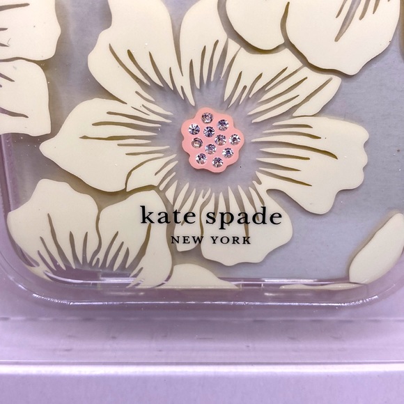 Kate Spade Case For IPhone 13 Pro (6.1”) Large Camera, Hollyhock Rhinestone - Picture 3 of 4